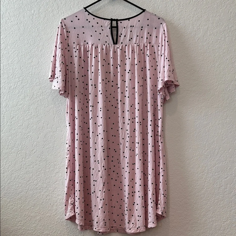 Kate Spade Pink and Black Polka Dot Fabric